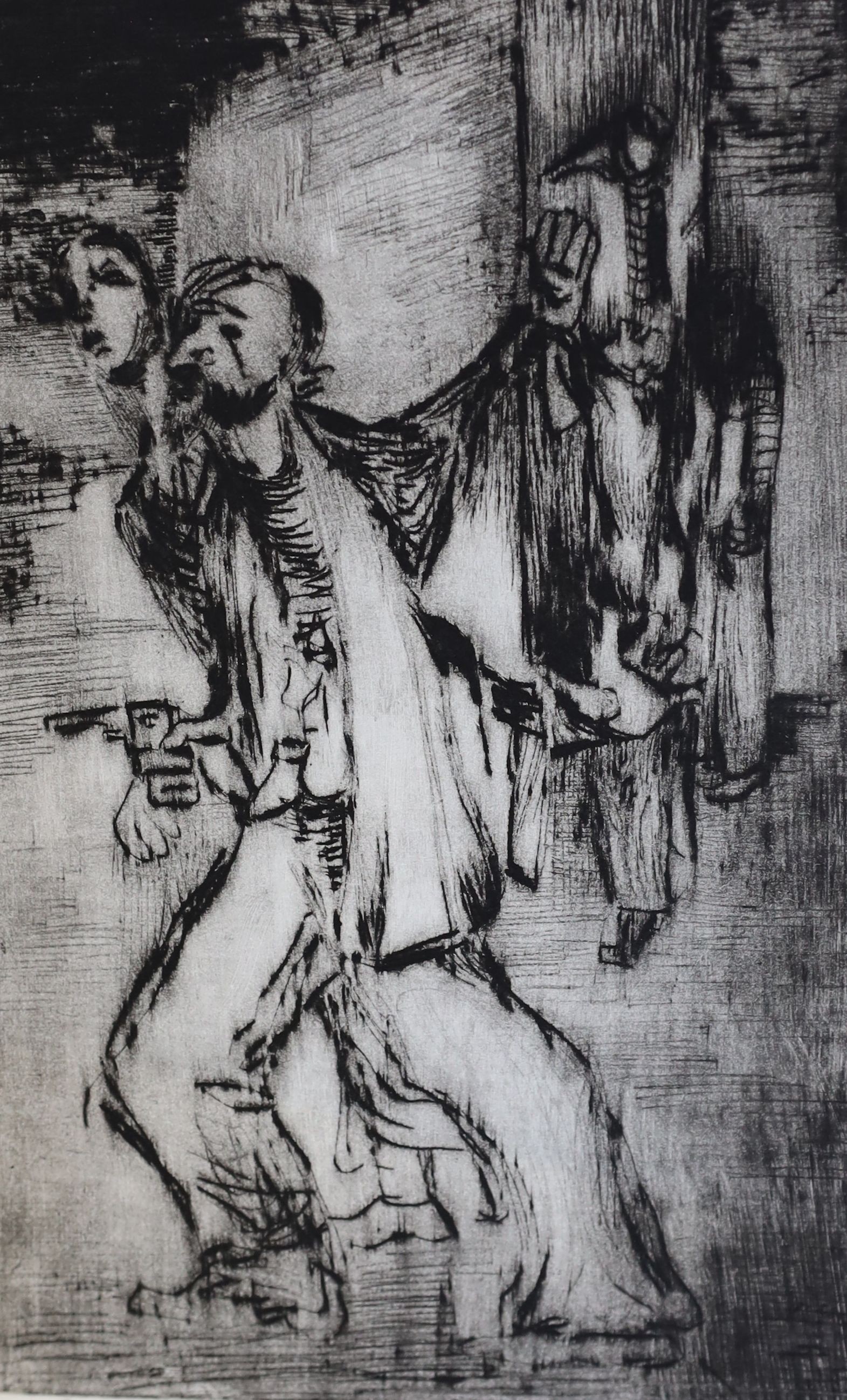 Géza Szóbel, (Czech, 1905-1963), Images from Du Sueur Froide (The Shivers), 11 etchings, largest 18 x 23cm. unframed